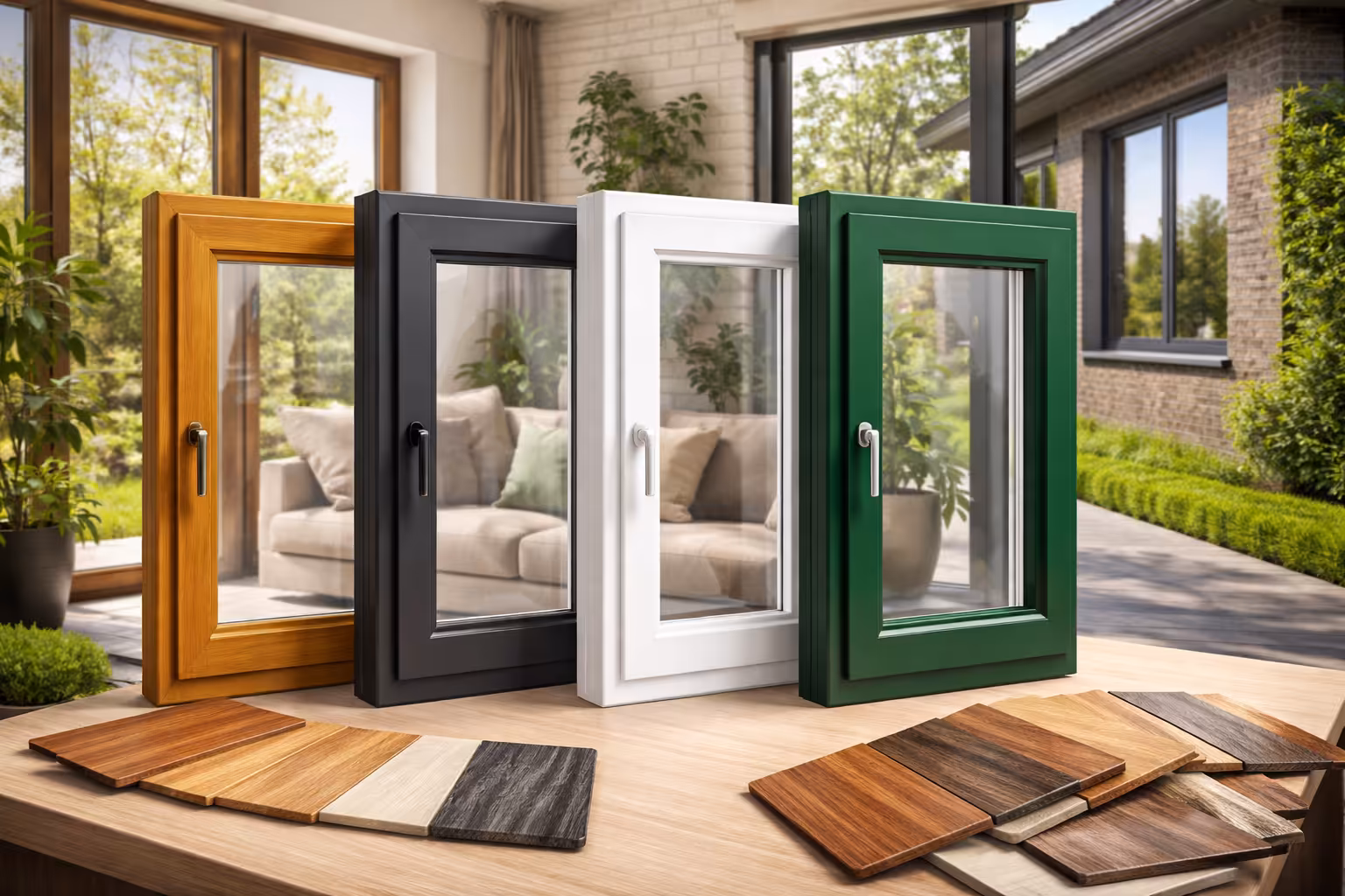 Ламинированные пластиковые окна